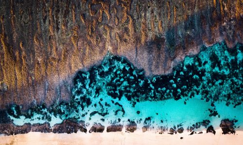 rock and blue sea