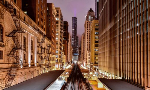 Street lights view