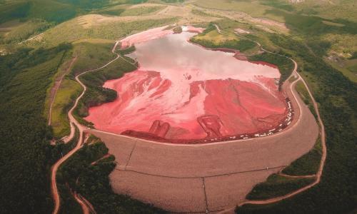 pink lake